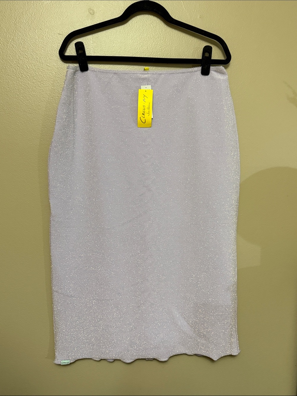 NWT Circus NY by Sam Edelman Light Purple Silver Sparkle Pencil Skirt - L